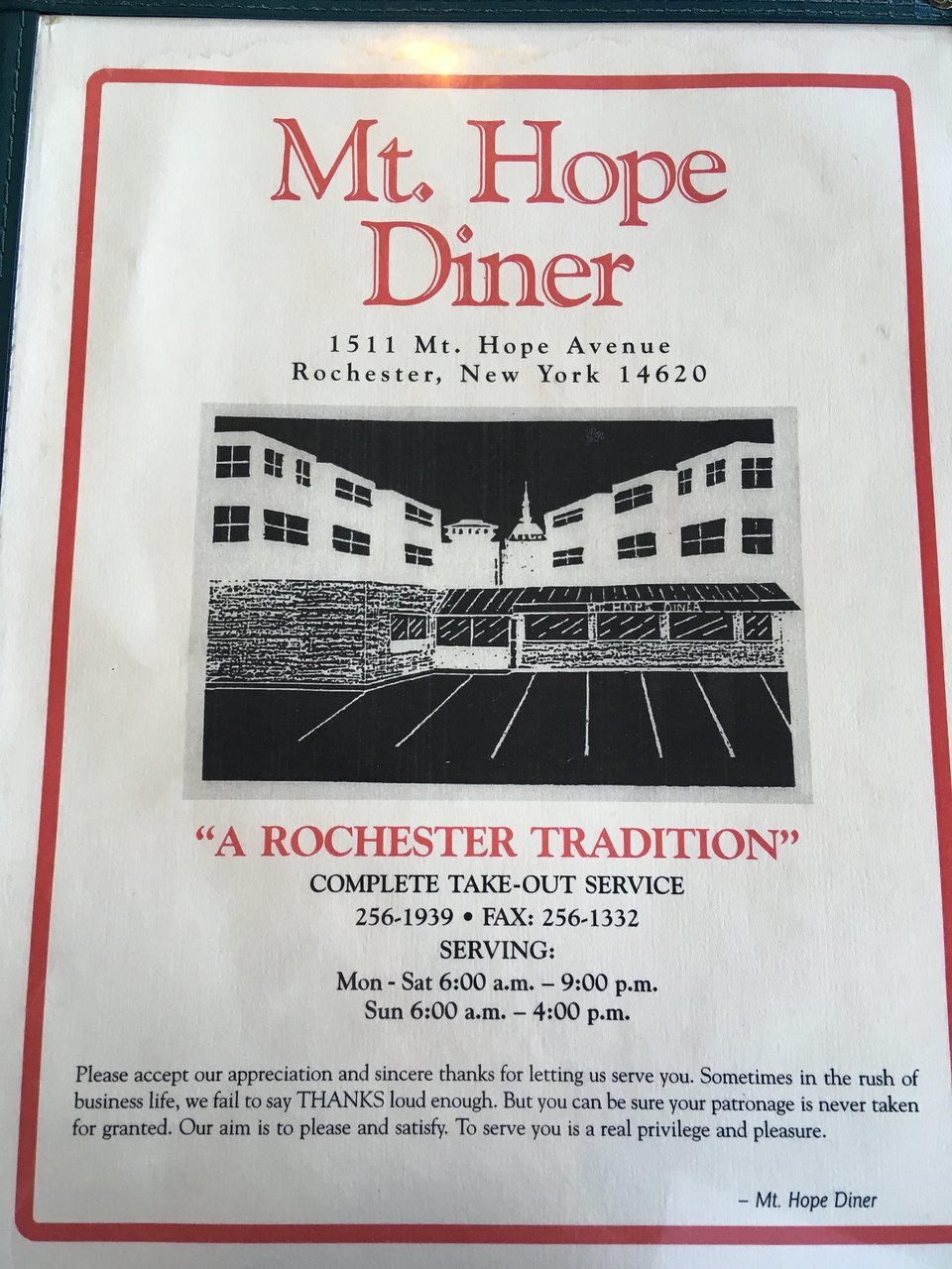 Mt Hope Diner